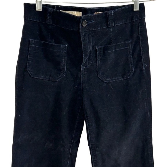 Pilcro Women's Corduroy Fare Size 8 Black Dark Mavy Size 8 - Picture 6 of 15